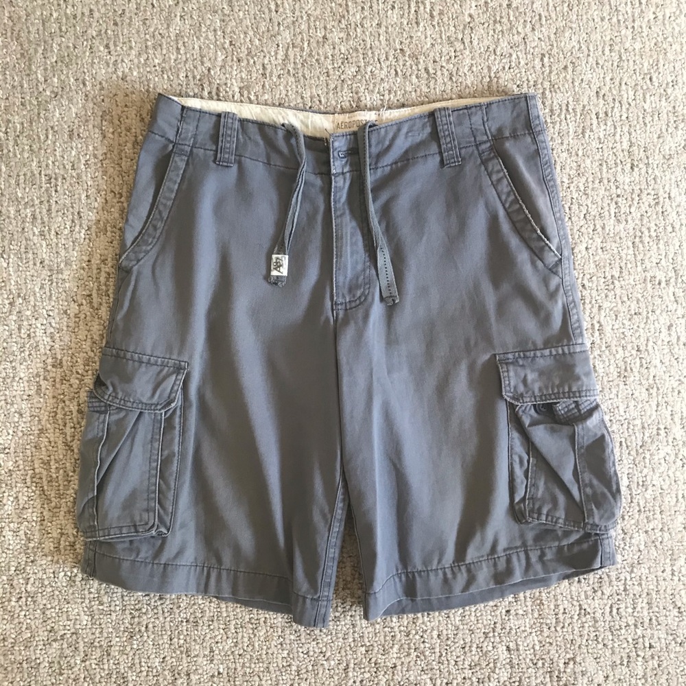 Aeropostale Gray Cargo Shorts 100% Cotton
